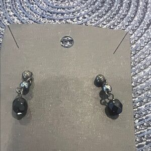 Elegant Black Drop Earrings